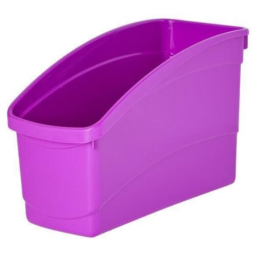 Plastic Book and Storage Tub Purple