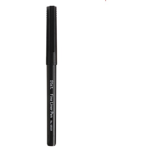 STAT Fineliner Pen 0.4mm Fibre Nib Black | Each 79182