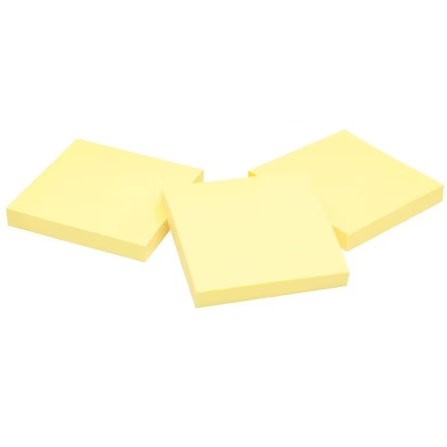 Yellow Sticky Adhesive Notes 76mm x 76mm | Pad 100